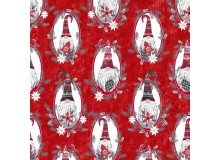 Baumwolle - Hanging with my gnomies rot